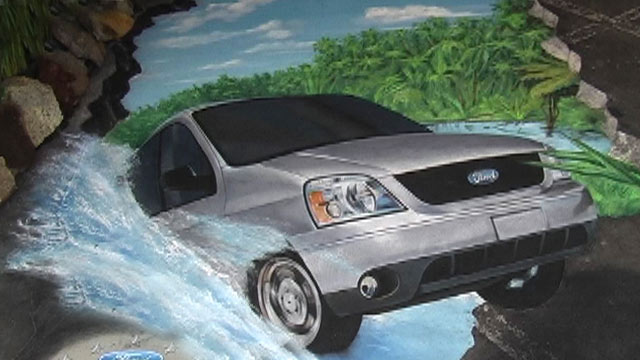 Second location of 3D street art for Ford Mexico
