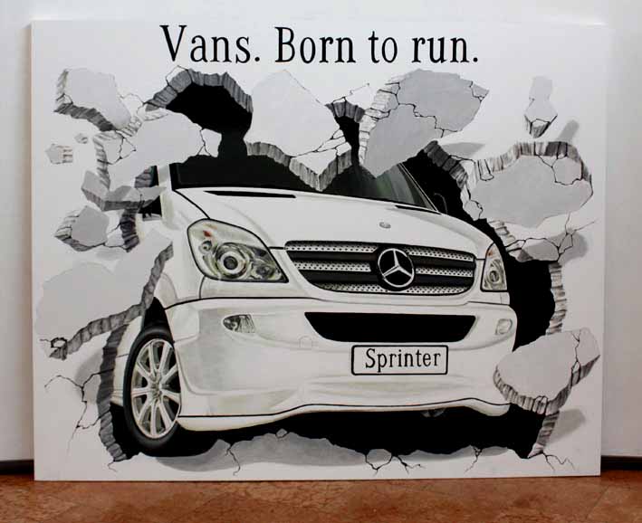 3D painting for Mercedes Benz Congress in Switzerland